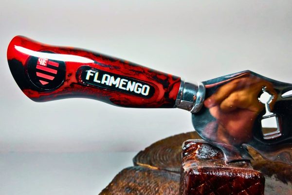 Faca Artesanal Modelo Folha FLAMENGO - Image 3