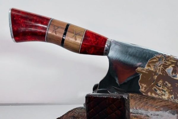 Faca Artesanal com Gravação a Laser – Imagem de Cristo - Image 4